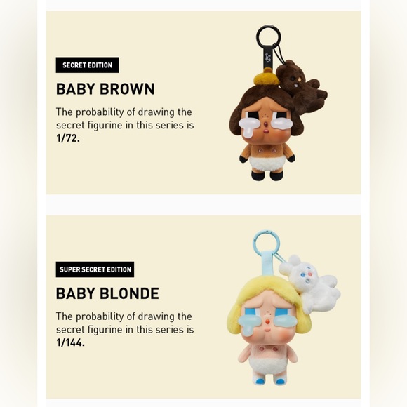 CRYBABY Crying Again Series-Vinyl Face Plush Blind Box - Picture 3 of 5